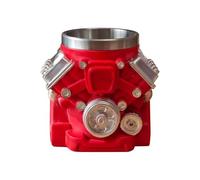 V8 Engine Mug - Vintage Beverage Container, Double Wall Milk Cup Gift