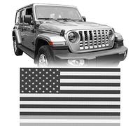V8 GOD Déflecteur en maille pour grille de calandre drapeau américain pour Jeep Wrangler JL et Jeep Gladiator JT 2018-2023 - Noir et blanc