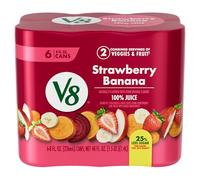 V8 Jus de fraise et de banane 100 % jus de fruits et légumes - Boîte de 236 ml (lot de 6)