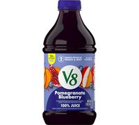 V8 Mélanges 100 % jus de grenade et myrtille, flacon de 1,4 l