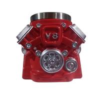 V8 Tasse à café moteur - Tasse à café rétro avec poignée - Tasse créative en résine pour homme, mécanicien, amateurs de voiture | Tasse de petit déjeuner pour la maison, la cuisine, le bureau, cadeau