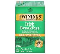 V8 Twinings Classic Irish Breakfast Thé Décaféiné, 20 Chiffres