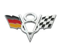V8 US et Racing Drapeau Emblème Decal 3D Badge Adhésif signalétique pour Universal Car Styling Tronc Tailgate