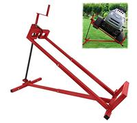 VA-Cerulean Appareil de levage, tondeuse à gazon, démonte-entretien, cric, version télescopique pour tondeuse, tondeuse à gazon, tracteur de jardin, rouge, charge d'ours 400 kg