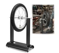 VA-Cerulean Dispositif d'équilibrage des Pneus de Moto avec Niveau à Bulle Intégré Cône de Centrage Distance Réglable Noir