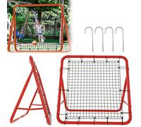 VA-Cerulean Filet de rebond pour football, baseball, tennis, entraînement, réglable, 5 niveaux, pliable, panneau de rebond, pour enfants, 100 x 100 x 65 cm