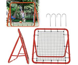 VA-Cerulean Filet de rebond pour football, baseball, tennis, entraînement, réglable, 5 niveaux, pliable, panneau de rebond, pour enfants, 100 x 100 x 65 cm