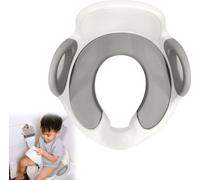 VA-Cerulean Siège de toilettes Siège de toilettes pour enfants Sièges de formation au pot Antidérapant PU Rembourré Coussin avec poignée et protection contre les éclaboussures, Blanc