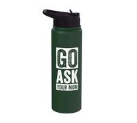 Va demander à ton maman un papa drôle Stainless Steel Insulated Water Bottle