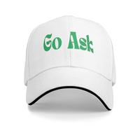 Va Demander À Ton Père Homme Femme Casquette Trucker Soft Casquettes Snapback Anti-Soleil Baseball Cap pour Running Sport Voyage