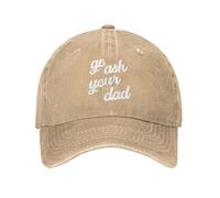 Va Demander À Ton Père Homme Femme Trucker Caps Rétro Ancien Hip-Hop Cap Réglable Chapeau De Cowboy pour Running Voyage Extérieur