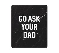 Va Demander À Ton Père Tapis De Souris Gaming Portable Mouse Pad Lavable Mousepad pour Jeu Voyage Ordinateur 25X30Cm