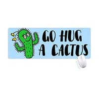 va embrasser un cactus tapis de souris large cousues bords mat étendu game bureau