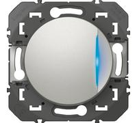 Va et vient avec voyant témoin composable Dooxie Legrand - Aluminium