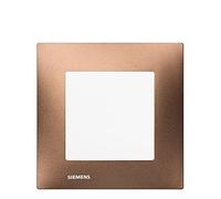 Va et Vient Blanc Delta Viva + Plaque Métal Marron