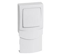 Va-et-vient cadre vertical 16mm Appareillage saillie - blanc