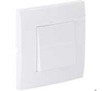 Zenitech Va et Vient encastré + Plaque de Finition Kalya - Blanc
