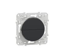 Va-et-vient et bouton-poussoir ODACE pour volet roulant 2 boutons anthracite - SCHNEIDER ELECTRIC - S540207