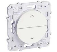 Va-et-vient et bouton-poussoir ODACE pour volet roulant 2 boutons blanc - SCHNEIDER ELECTRIC - S526207. Blanc G