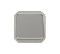 Va-et-vient étanche lumineux composable Plexo 1 poste gris Legrand