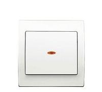 Va et Vient Lumineux Blanc Delta Iris + Plaque basic Blanc-SIEMENS