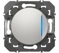Legrand 600111 Interrupteur ou va-et-vient avec voyant lumineux dooxie 10AX 250V~ finition alu