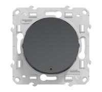 Va-et-vient lumineux ou témoin - 10 A - LED orange - Anthracite - Odace 2011 - S540263 - Schneider