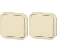 va et vient ou interrupteur - 10a - beige - composable - legrand plexo 069808l (Lot de 2)