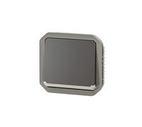 va et vient ou interrupteur - 10a - lumineux - anthracite - composable - legrand plexo 069803l