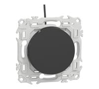 Va-et-vient ou poussoir lumineux 1 poste Schneider Electric Odace noir