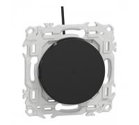 Va-et-vient ou poussoir lumineux 10A - LED verte 0,15mA - noir - Odace II SCHNEIDER