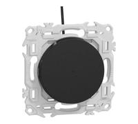 Va-et-vient ou poussoir lumineux 10A - LED verte 0,15mA - noir - Odace II SCHNEIDER