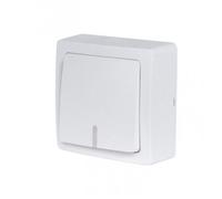 Va-et-vient saillie avec voyant lumineux complet - blanc - Blok DEBFLEX