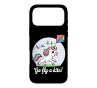 Va Faire Voler Un cerf-Volant ! Cerf-Volant Mignon et Joyeux en Forme de Licorne Coque pour iPhone 17 Pro Max