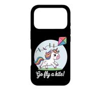 Va Faire Voler Un cerf-Volant ! Cerf-Volant Mignon et Joyeux en Forme de Licorne Coque pour iPhone 17 Pro