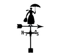 Va ne-Direction Outil de mesure Spinner Outils Scène de Cour Piquet Ornement Signes Homemill Indicateur Météo Va ne Toit Indicateur de Direction Sorcière 708