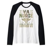 VA Nurse s'occupe de Ceux Qui Nous Ont servi Manche Raglan