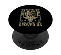 VA Nurse s'occupe de Ceux Qui Nous Ont servi PopSockets PopGrip Adhésif