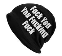 Va Te Faire Foutre, Putain De Merde Bonnet en Tricot Thermique Bonnet Tricoté Doux Chapeau pour Vie Quotidienne Shopping Conduite