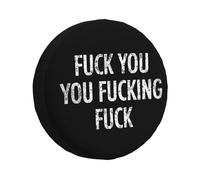 Va Te Faire Foutre, Putain De Merde Couverture De Roue De Secours Protection Le Soleil Housse pour Roue Pneu Anti Poussière Neige Housse Roue De Secours Universelle pour Voiture Camion 17inch