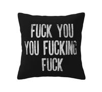 Va Te Faire Foutre, Putain De Merde Housse De Coussin Rétro Taies Doreiller Prime Canapé Housses 45X45Cm Taie d'oreiller pour Salon Chambre Bureau