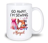 Va-T'En, Je Couds Mug Céramique Tasse À Thé Durable Tasse À Café Cadeaux Amusants Pour Anniversaire Collègue Pâques 330ml