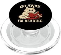 Va-t'en, Je lis Un Mignon Chat Ringard, Amateur de Livres PopSockets PopGrip pour MagSafe