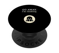 Va-t'en, Je suis en Train de Lire Bibliophile, introverti, Bookworm Retro PopSockets PopGrip Adhésif
