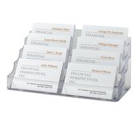 [VA138] sigel Porte-cartes de visite plastique Rigide 8 compartiments