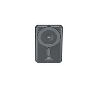RIVACASE VA2607 Magsafe Qi Batterie externe sans fil 15 W avec fonction de charge rapide QC/PD 22,5 W 5000 mAh, 2 câbles intégrés, compatible avec iPhone, Apple Watch, Samsung, Xiaomi, etc.