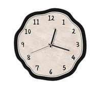 vA5cM7rK horloges suspendues Buttercream-Style Living Room Wall Clock Silent Operation Versatile Design(40cm x 40cm)