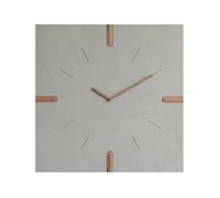 vA5cM7rK horloges suspendues Horloge Murale Minimaliste, silencieuse, alimentée par Piles, Haute compatibilité(Large Gray Square)