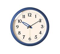 vA5cM7rK horloges suspendues Horloge Murale Moderne et Minimaliste, silencieuse, à Piles, for la Maison, avec Grande Police(Blue)