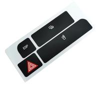 VAAKLM Autocollant de Bouton multimédia Compatible avec A4 2004 2005 2006 Cache-Bouton De Clignotant De Voiture, Autocollant pour Porte-gobelet, Réparation De Bouton De Commutateur, Style Automobile
